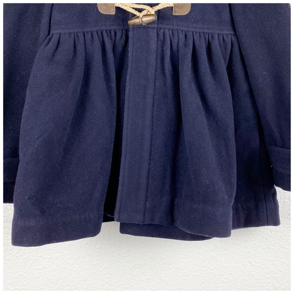 Ralph‎ Lauren Kid’s Navy Toggle Wool Blend Coat Size 5 - Picture 4 of 10